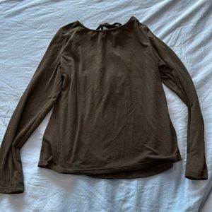 Black long sleeve with cute cut out in the back